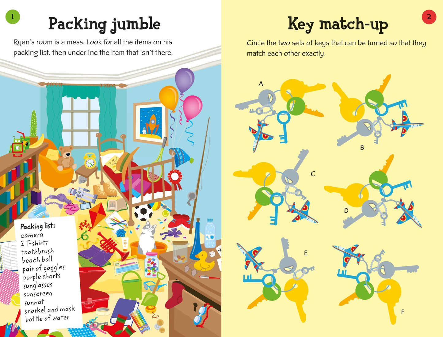 100 things to do on a plane, Age 6+