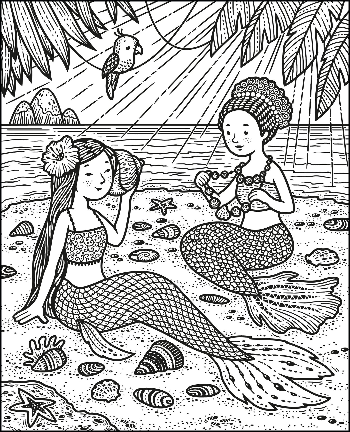 Mermaids Magic Painting Book, Age 5+