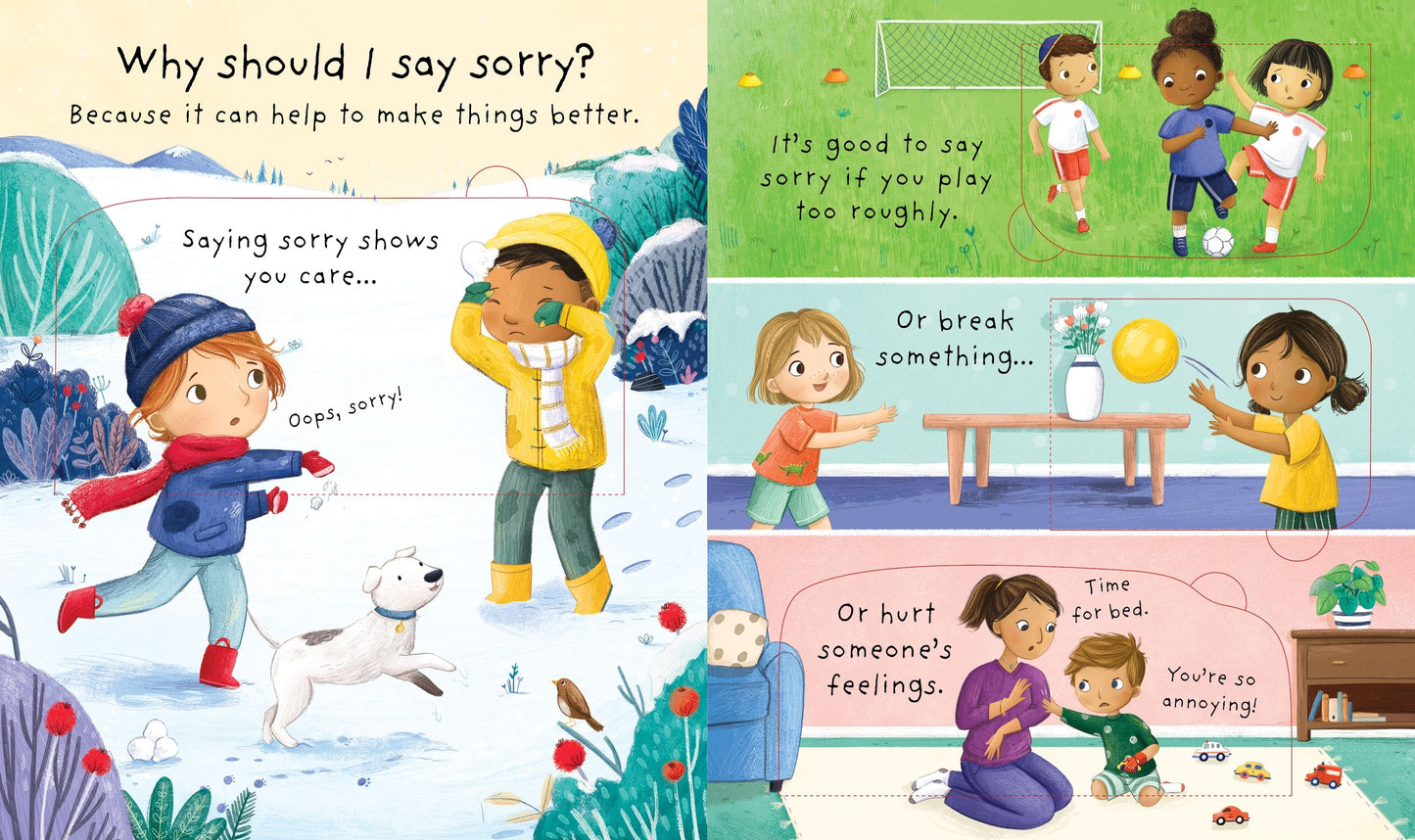 Very First Questions & Answers: Why should I say sorry?  Age 3+