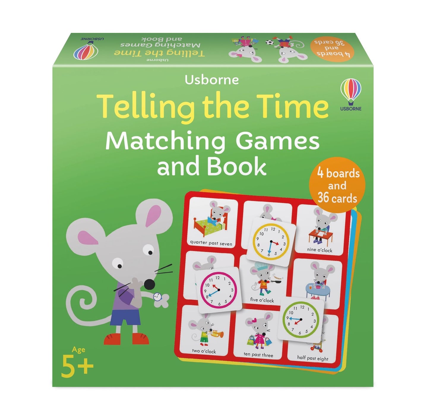 Telling the Time Matching Games and Book. Age 5+