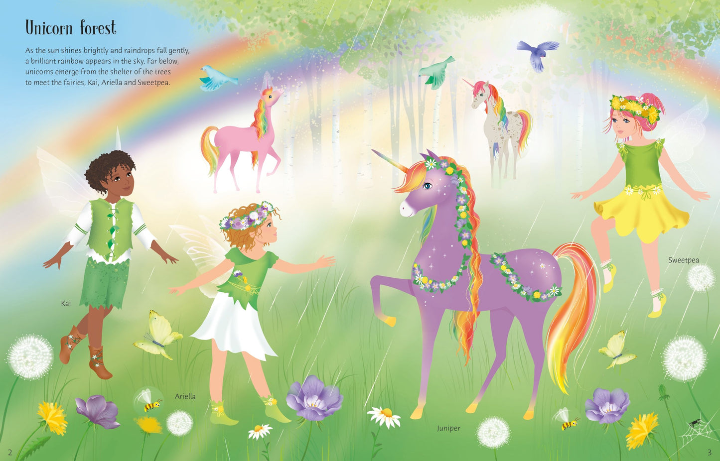 Sticker Dolly Dressing Rainbow Unicorns, Age 5+