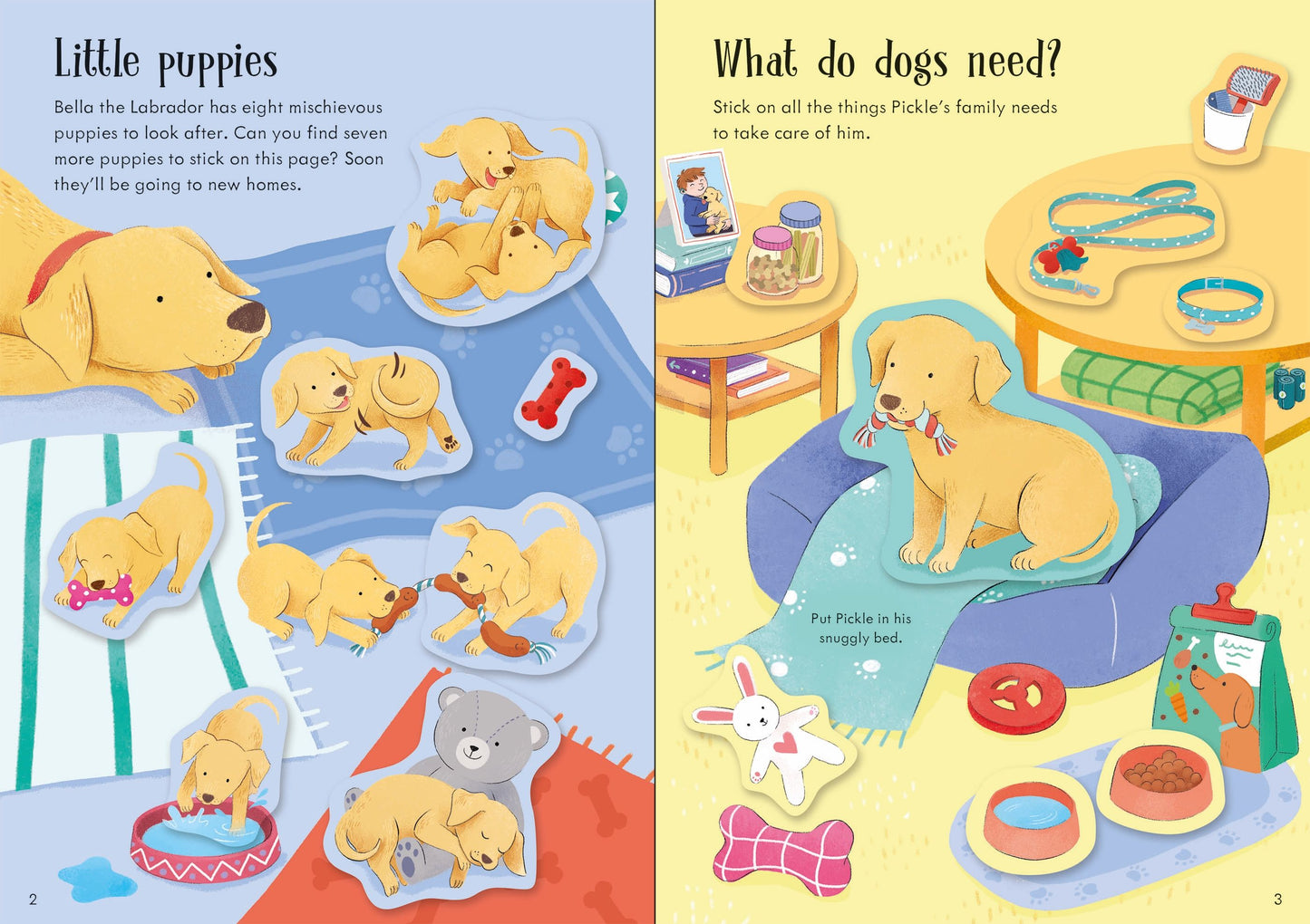 Little First Stickers Dogs and Puppies, Age 3+